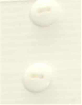 Bouton 2 trous (Prêt à teindre - Blanc mat - 12 mm)