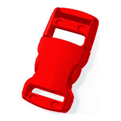 Boucle attache rapide (40 mm - Rouge - Plastique)