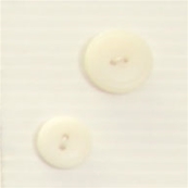 Bouton 2 trous (Plastique - Blanc - 12 mm)