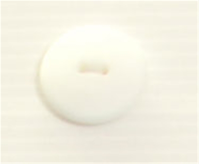 Bouton 2 trous (Prêt à teindre - Blanc mat - 22 mm)