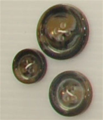 Bouton 4 trous (Plastique - 22 mm - Noir chiné marron)