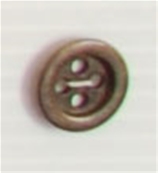 Bouton 4 trous (Plastique - 13 mm - Bronze)