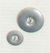 Bouton 2 trous (Métal - Boucle nickelé - 12 mm)