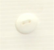 Bouton 2 trous (Prêt à teindre - Blanc mat - 15 mm)