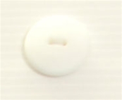 Bouton 2 trous (Prêt à teindre - Blanc mat - 22 mm)