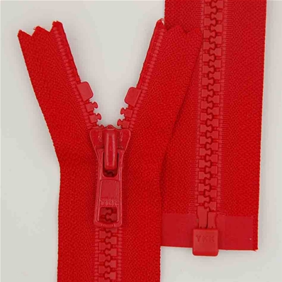 Zip 6 injecté séparable (Standard - 45 cm - Rouge)