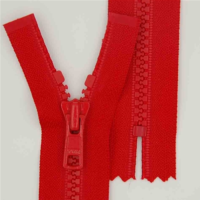 Zip 6 injecté fixe (Standard - 15 cm - Rouge)