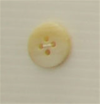 Bouton 4 trous (Plastique - 15 mm - Chiné beige clair)