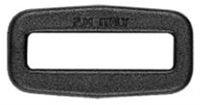 Boucle rectangle (50 mm - Plastique - Noir)