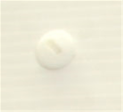 Bouton 2 trous (Plastique - Blanc - 10 mm)