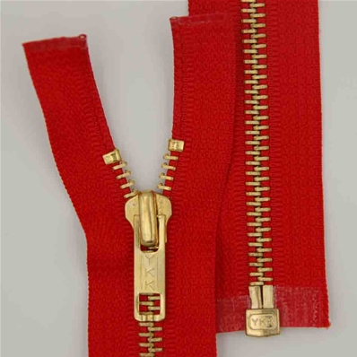 Zip 5 laiton séparable (Standard - 45 cm - Rouge)